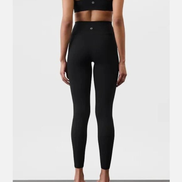 Athleta Transcend 7/8 Tight Womens Size Medium Black Leggings Athleisure M - Picture 3 of 4